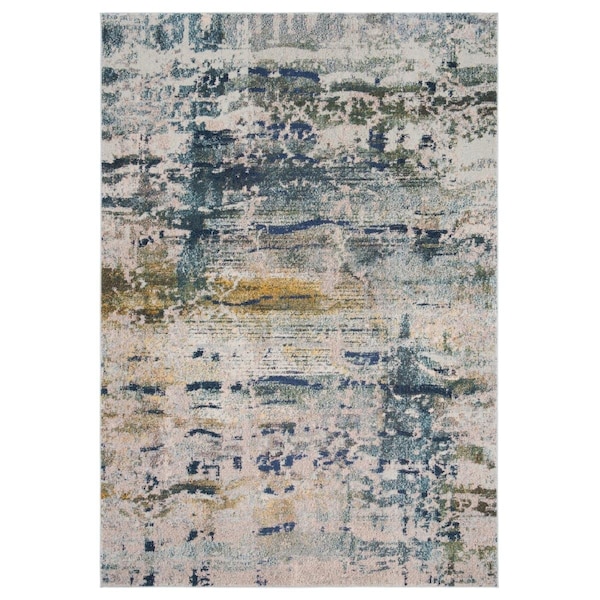 Safavieh Monaco Power Loomed Medium Rectangle Area Rug Blue & Grey - 4 ft. x 5 ft.-7 in. MNC259M-4 - main